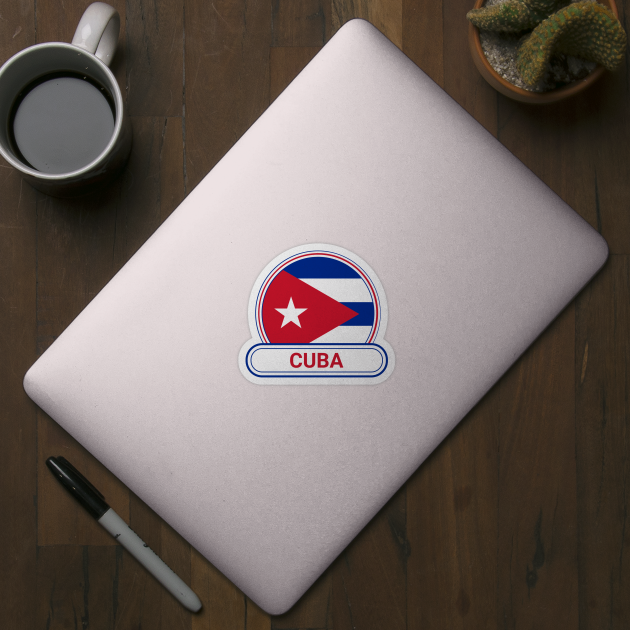 Cuba Country Badge - Cuba Flag by Yesteeyear